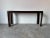 Vintage Macassar Ebony Console Table With Smoked Glass Inset Top by Baker Furniture/ Sold For Sale - Image 10 of 12