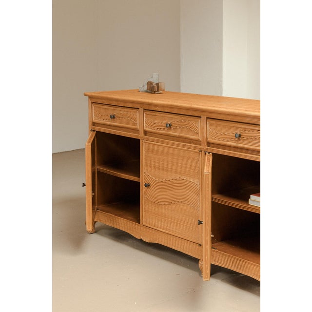 1970s Italian Rattan Sideboard, 1970s For Sale - Image 5 of 15