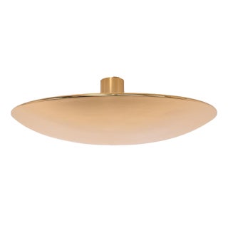 Sela-Gela 40 Brass Flush Mount Light by Florian Schulz, Germany, 1960 For Sale