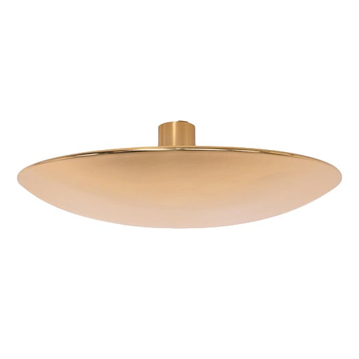 Sela-Gela 40 Brass Flush Mount Light by Florian Schulz, Germany, 1960 For Sale
