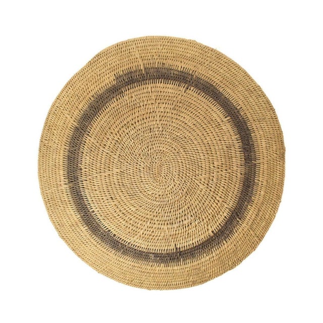 Early 20th Century Makenge Flat Wedding Basket 18 Inch Zambia For Sale In Denver - Image 6 of 7