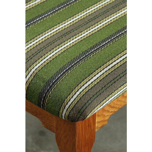 Wood Vintage Baroque Slim Oak Dining Chairs with Upholstered Backs, 1960s, Set of 4 For Sale - Image 7 of 18