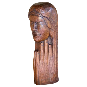 French Wood Sculpture, 1950s