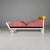 Italian chaise longue Juan by Marco Panini for Memphis, 1987 Chaise longue model Juan in wood and suede. The frame is made...