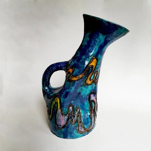 Mid-Century Italian Ceramic Vase by Bedin Lina, 1956 For Sale - Image 3 of 7