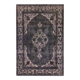 Persian Vintage Gray/Tan Wool Rug - 8'2'' X 11'8'' For Sale