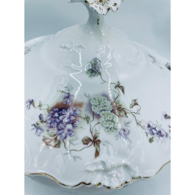 Vintage Art Nouveau Porcelain Vase, 1965 For Sale - Image 10 of 15