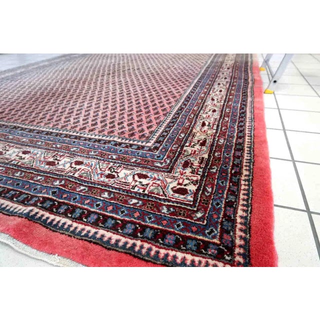 1970s Handmade Vintage Indian Seraband Rug 6.3' X 8.9' For Sale - Image 4 of 13