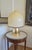 A monumental and highly decorative italian table lamp in the iconic "champignon" mushroom form, a silhouette that became...