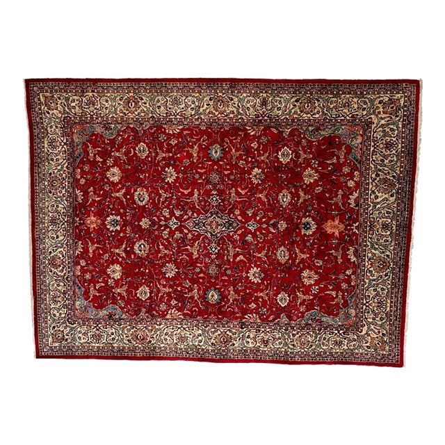 Vintage Persian Sarouk Rug,10' X 12'10 For Sale
