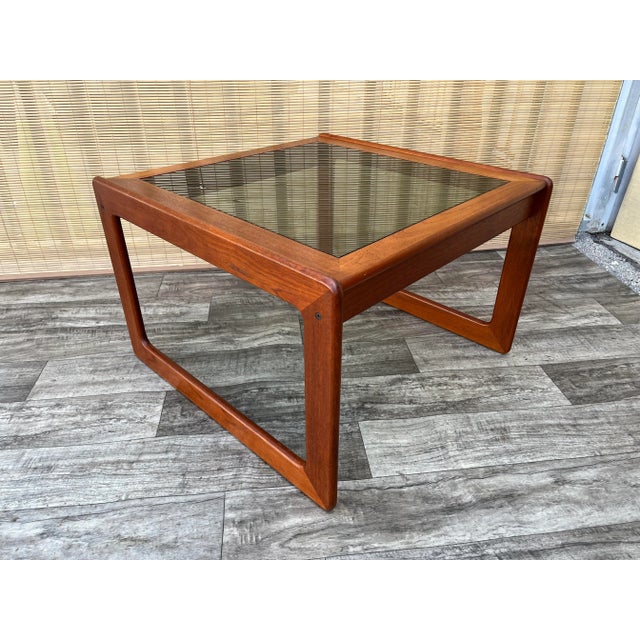 Wood Danish Mid Century Modern Teak Coffee Table by Komfort, Denmark. Circa 1960s For Sale - Image 7 of 12
