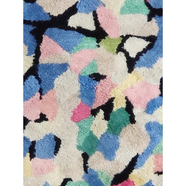 Blue Wool Rug by Linde Brukhardt for Driade, Italy, 2014 For Sale - Image 8 of 18