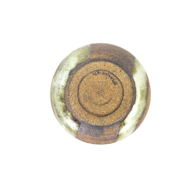 Ceramic Signed n.t. Irving Mid Century Modern Studio Pottery Bud Vase For Sale - Image 7 of 9