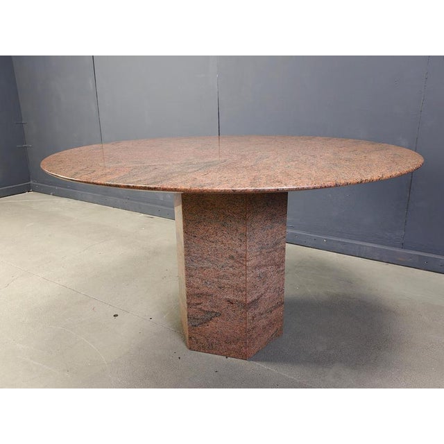 Vintage Round Granite Dining Table, 1970s For Sale - Image 9 of 17