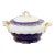 Pompadour III Cobalt & 18k Soup Tureen For Sale