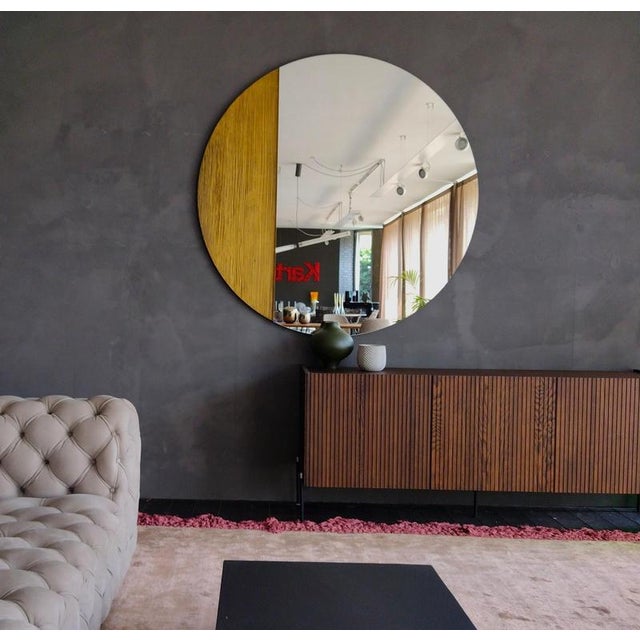 Orizzonte 600 Tondo Oro Mirror by Disain1971 For Sale - Image 6 of 8