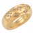 1970s Chaumet Vintage Diamond 18k Yellow Gold Dome Ring, Size 5.75 For Sale