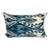 Turkish Modern Blue Silk Ikat Pillow Cover For Sale