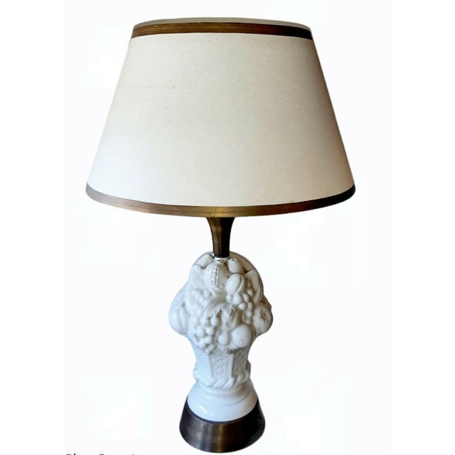 Vintage 1960s Italian Ceramic Fruit Topiary Lamps - a Pair For Sale - Image 9 of 12