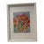 Original Mixed Media Artwork “Poppy Static” (Watered Acrylic Painting and Ink on Art Paper); Signed, Framed For Sale