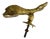 Antique Brass Dolphin Door Knocker with Maltese Cross For Sale