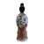 1970s Oriental Vintage Ceramic Standing Lady Holding Dish Figure For Sale - Image 5 of 7