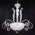 Transparent Mid‑Century Italian Martinuzzi-Inspired Pulegoso and Lattimo Murano Chandelier For Sale - Image 8 of 18