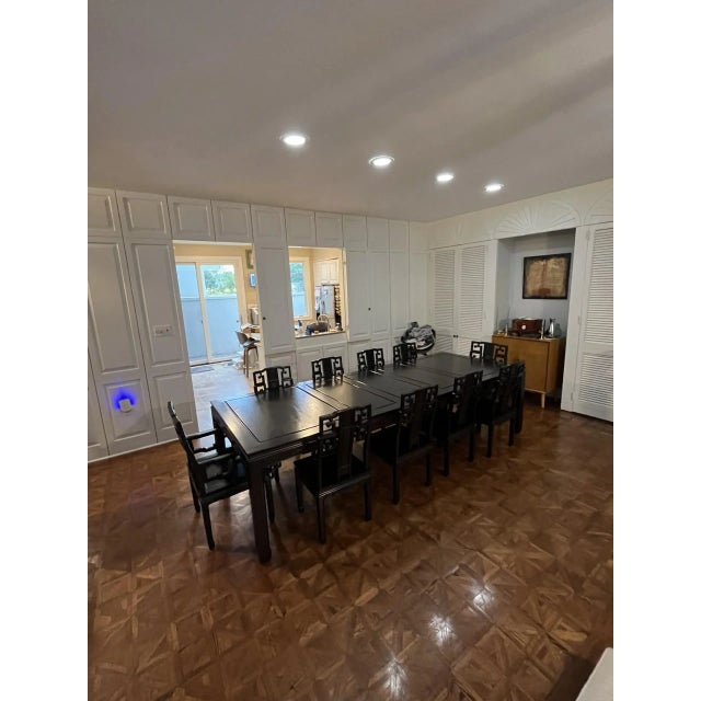 Rosewood Dining Table, 10 Chair Set, and Matching Table Pad Set of 20 For Sale - Image 4 of 14