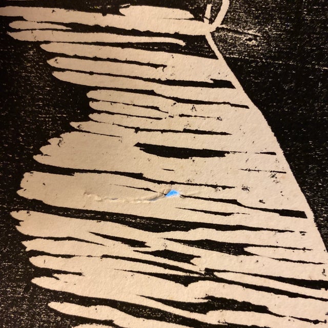 Modern 1986 Rebecca Bleecher Dreams Woodblock For Sale - Image 3 of 4