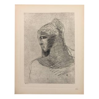 Odilon Redon, The Flowers of Evil, 1920s, Etching For Sale