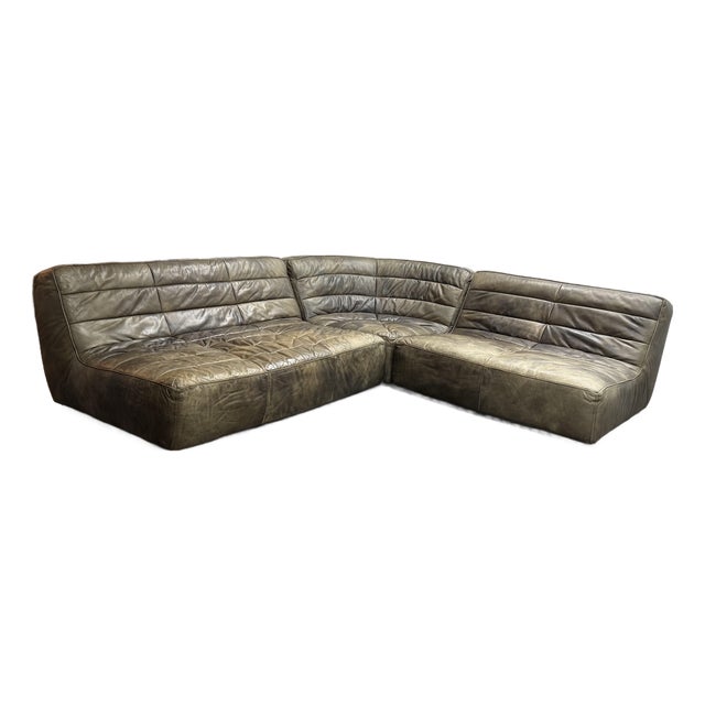 Timothy Oulton Shabby Sectional Sofa, Set of Three For Sale