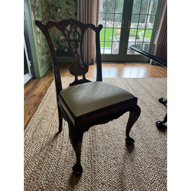 Maitland - Smith Set of 4 Maitland Smith Theodore Alexander Chairs For Sale - Image 4 of 8