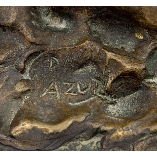 David Azuz Father, Mother & Child Patinated Bronze For Sale - Image 9 of 10