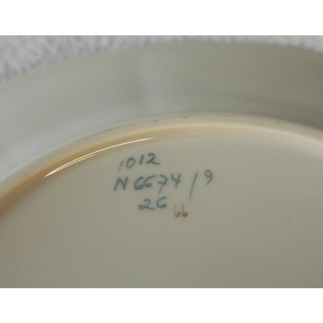 White Western German Nyphenburg Salad Plate For Sale - Image 8 of 9