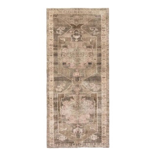 Vintage Washed Out Kars Wool Rug For Sale