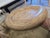 Fiberglass vintage egg shape coffee table . It can be used indoor or outdoor.