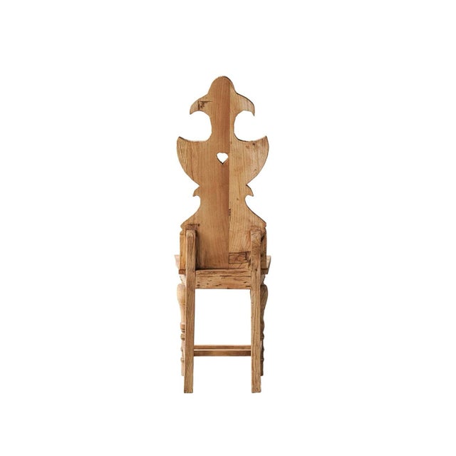 Matthew Izzo Home Chinese Colonial Wood Dining Chair For Sale - Image 4 of 5