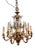 French Gilded Brass 12-Branch 2-Tier Chandelier For Sale