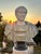 Introducing an impressive Italian Marble Bust of an Emperor, exquisitely carved from colorful marbles sourced from Italian...