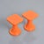 Orange Tam Tam Stools by S.E.L.U.P., 1970s, Set of 2 For Sale - Image 3 of 6