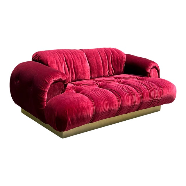 1970s Italian Postmodern Marshmallow Sofa After Steve Chase For Sale