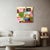 Christiane Corcelle "Ladders to Home" Mixed Media on Canvas, Colorful Geometric Abstract Painting in Pink, Green and Orange, 2025 For Sale In Boston - Image 6 of 6