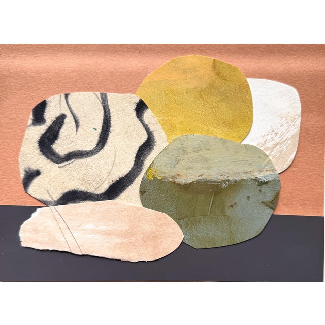 Abstract "New Directive 3" Original Mixed-Media Collage on Paper by Zac Woodiel For Sale - Image 3 of 7