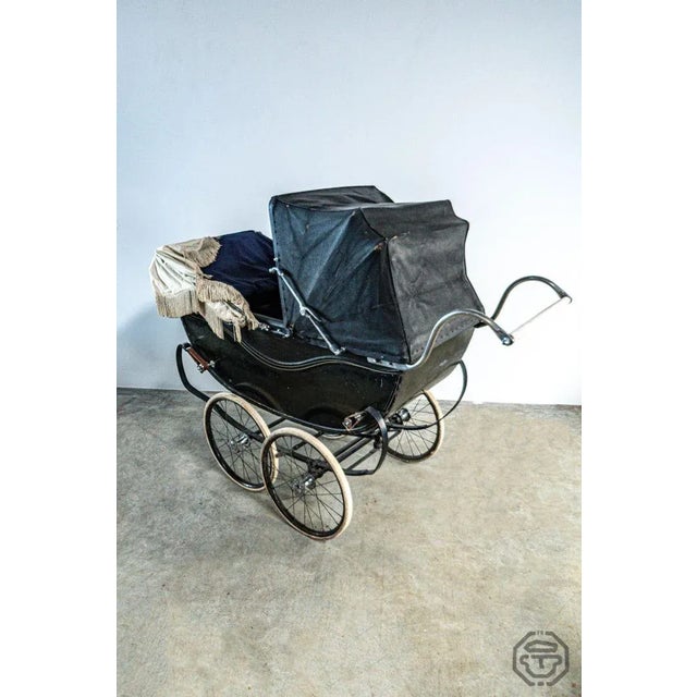 Metal Twin Stroller from Millson's, 1930s For Sale - Image 7 of 18