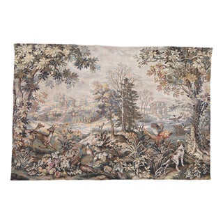 Vintage French Aubusson Style Jacquard Tapestry, 1970s For Sale
