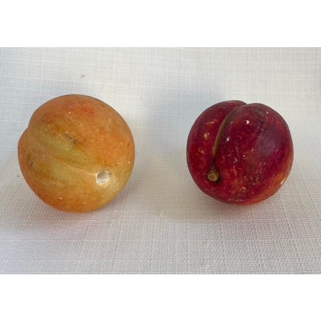 Stone Vintage Italian Alabaster Stone Fruit -Set of 15 For Sale - Image 7 of 12
