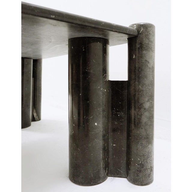 Black Mid-Century Modern Square Black Marble Coffee Table, 1970s For Sale - Image 8 of 14