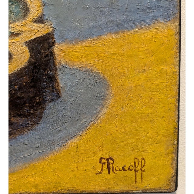 1920s French Impressionist Provence Plaza Scene Street Scene Painting Early 20th For Sale - Image 5 of 7