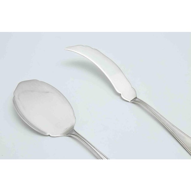 Vintage Silver Cake Server and Serving Spoon, 1960s, Set of 2 For Sale - Image 3 of 7
