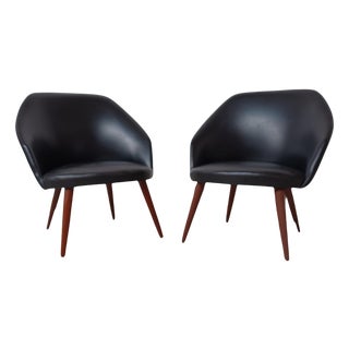 Set of Lounge Chairs by Ejvind Johansson, Restored with Customizable Reupholstery, 1960s For Sale